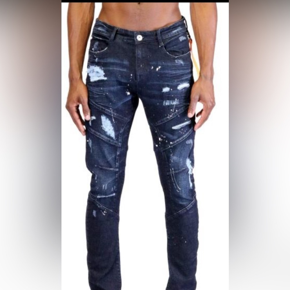 Kleep~NWT~Men’s Premium Mason Washed Slim Skinny Denim Jeans~Size 32